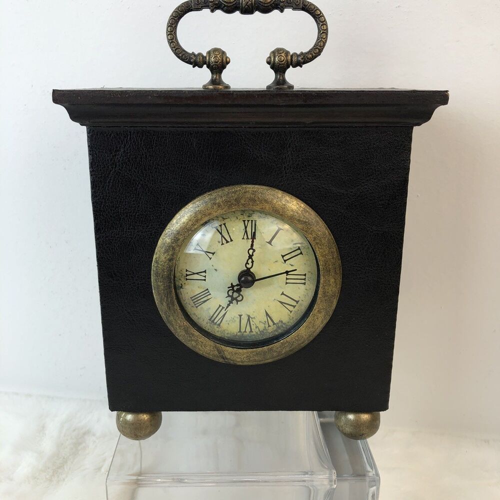 Vintage Tianguan Quartz Wood Clock W/Door Classic Wooden - Picture 9 of 13